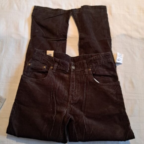 Gap kids boys size 14, brown corduroy pants, have defects pictured NWT - Picture 3 of 7